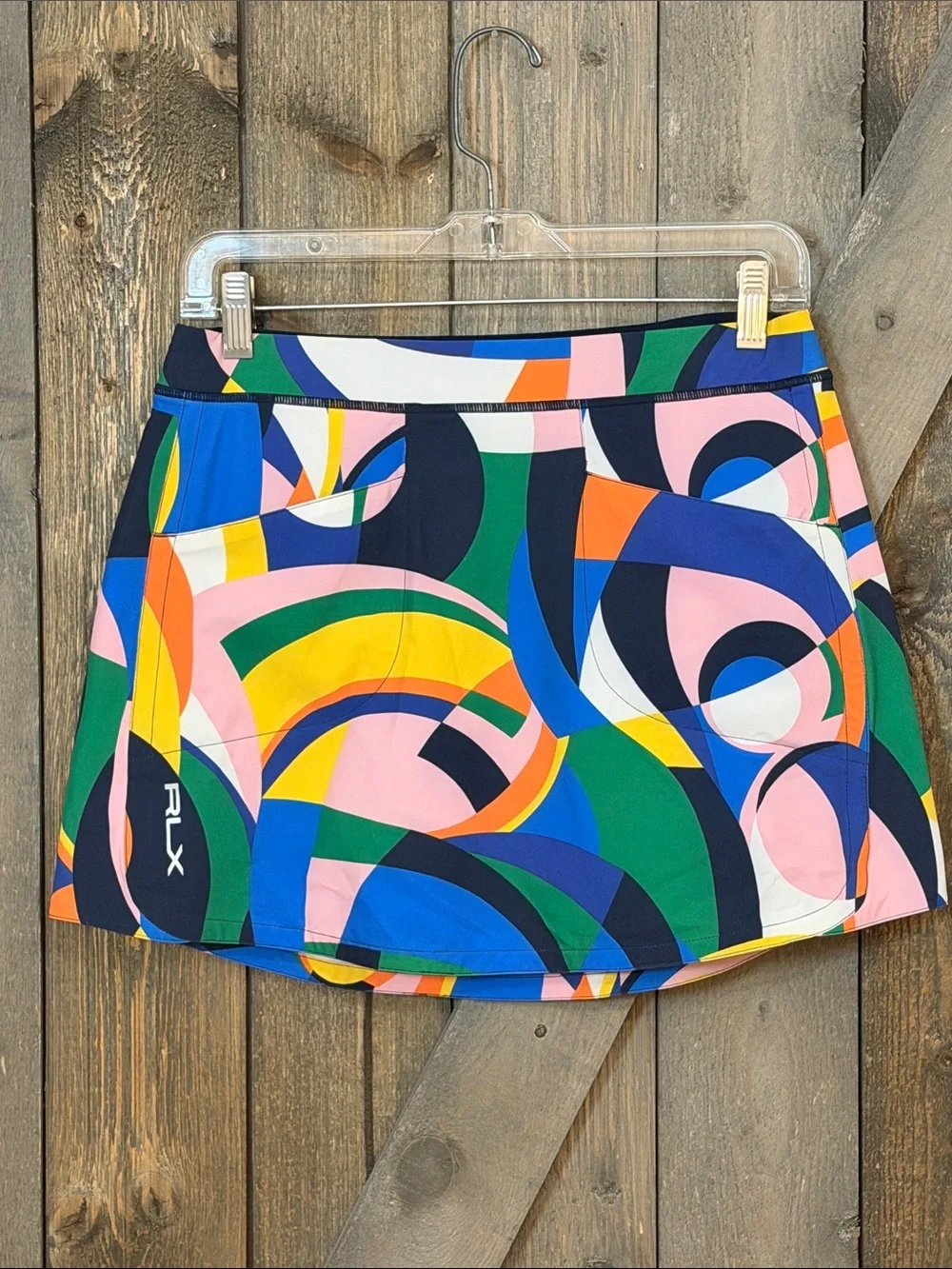 Ralph Lauren RLX Athleisure Golf Skort Abstract Print Stretch Athletic Small